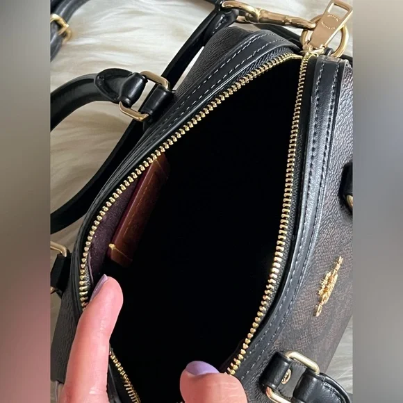 💰SOLD - CCL59 - Coach Mini Rowan Crossbody Bag in Signature Canvas Gift Set - Picture 11 of 14